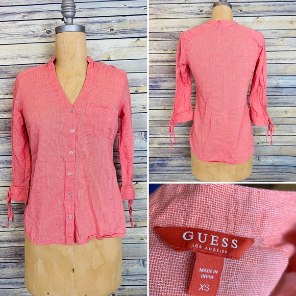 Red and white Guess Top Size XS - Picture 1 of 4